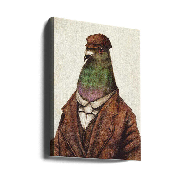 Tablou canvas „Pigeon Dressed In Vintage Attire” de Mike Koubou