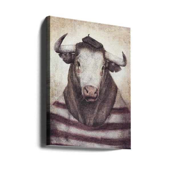 Tablou canvas „Bovine Chic Style” de Mike Koubou