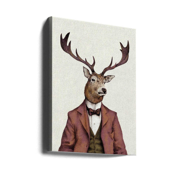 Tablou canvas „A deer With Human Attire—wearing” de Mike Koubou