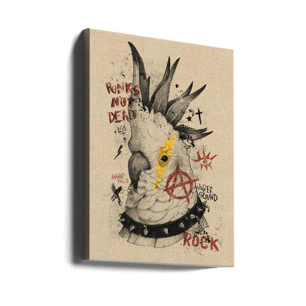 Tablou canvas „Cockatoo Uprising” de Mike Koubou