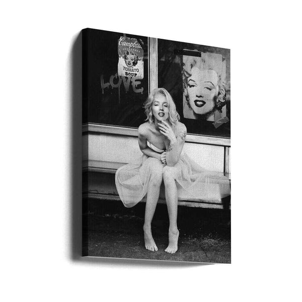 Tablou canvas „New Marilyn BW” de Dikhotomy