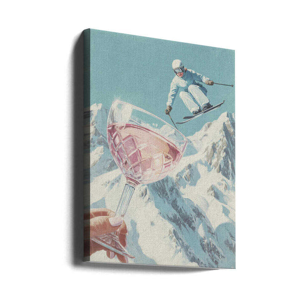 Tablou canvas „Sip and Ski” de Andreas Magnusson