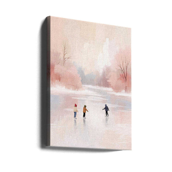 Tablou canvas „Schlittschuhlaufen” de Ohkimiko