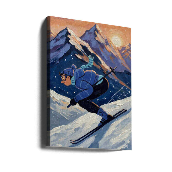 Tablou canvas „The joy of skiing” de HUGO