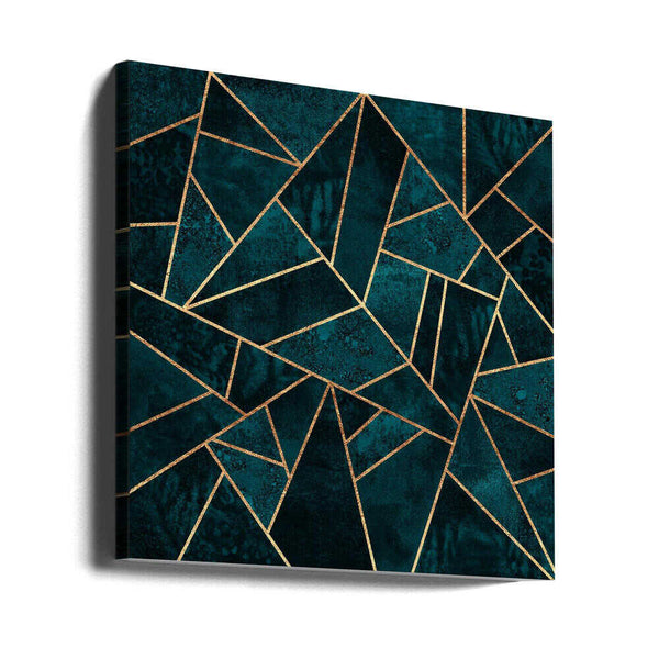 Tablou canvas „Deep Teal Stone” de Elisabeth Fredriksson