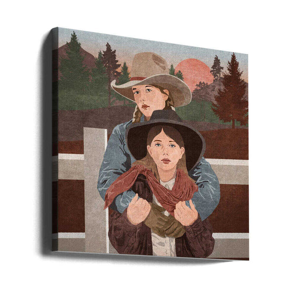 Tablou canvas „Sunset Riders” de Emel Tunaboylu