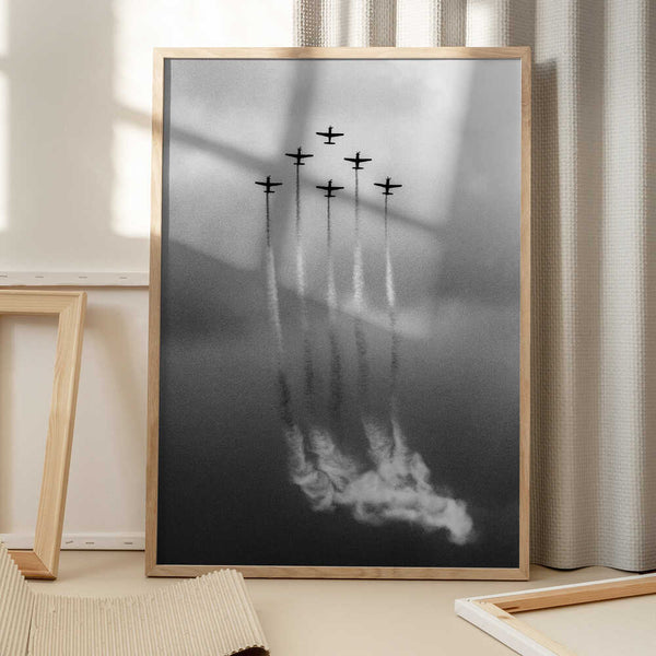 Tablou înramat „Six on Cloud” de Antonyus Bunjamin (Abe)