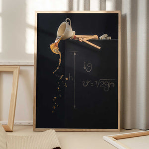 Tablou înramat „A study with free fall” de Dina Belenko