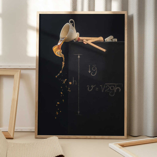 Tablou înramat „A study with free fall” de Dina Belenko