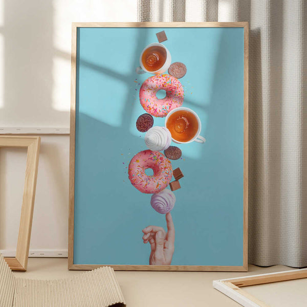 Tablou înramat „Weekend donuts” de Dina Belenko