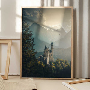 Tablou înramat „Neuschwanstein Castle” de Cuma Cevik