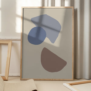 Tablou înramat „Organic Shapes 04” de Pictufy Studio