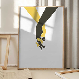 Tablou înramat „Holding Hands” de Pictufy Studio II