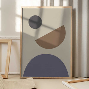 Tablou înramat „Geometrical Shapes” de Pictufy Studio
