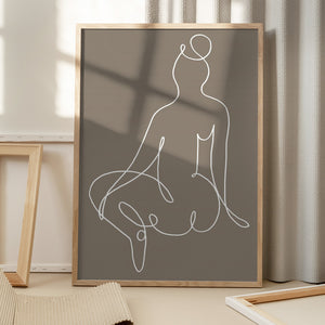 Tablou înramat „Sitting Down 02” de Pictufy Studio II