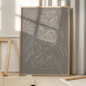 Tablou înramat „Swimmers” de Pictufy Studio II