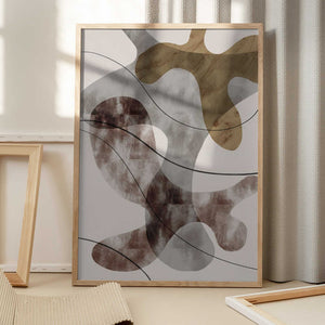Tablou înramat „Brown Seaweed” de Pictufy Studio II
