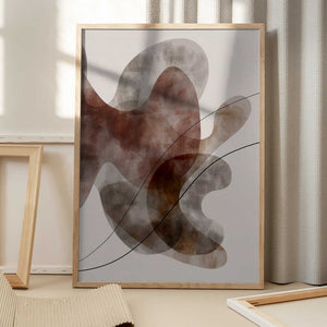 Tablou înramat „Red Seaweed” de Pictufy Studio II