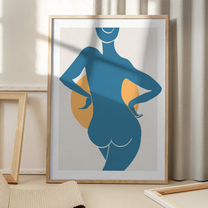 Tablou înramat „Blue Woman” de Pictufy Studio II