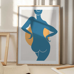 Tablou înramat „Blue Woman” de Pictufy Studio II