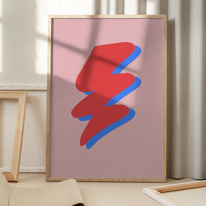 Tablou înramat „Lightning” de Pictufy Studio