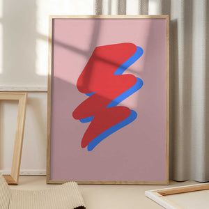 Tablou înramat „Lightning” de Pictufy Studio