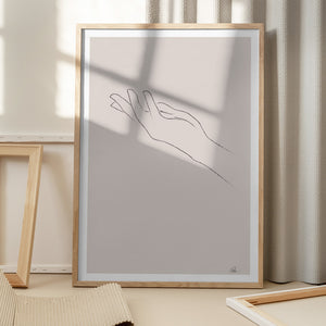 Tablou înramat „Hand Drawing” de Pictufy Studio II