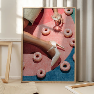 Tablou înramat „Pink Picnic #02” de Pictufy Studio III