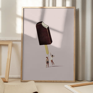 Tablou înramat „You treat me well” de Maarten Léon