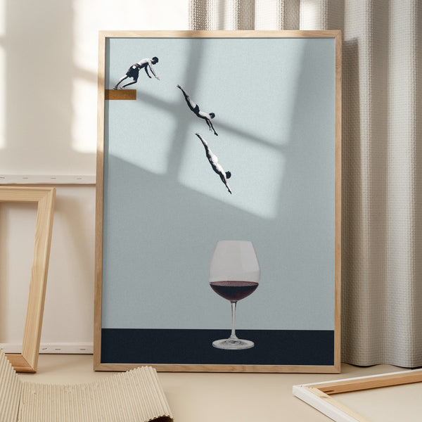 Tablou înramat „Your best friends forget you get old” de Maarten Léon