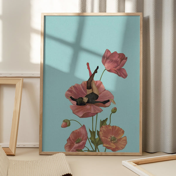 Tablou înramat „Colourful Dreamer” de Maarten Léon