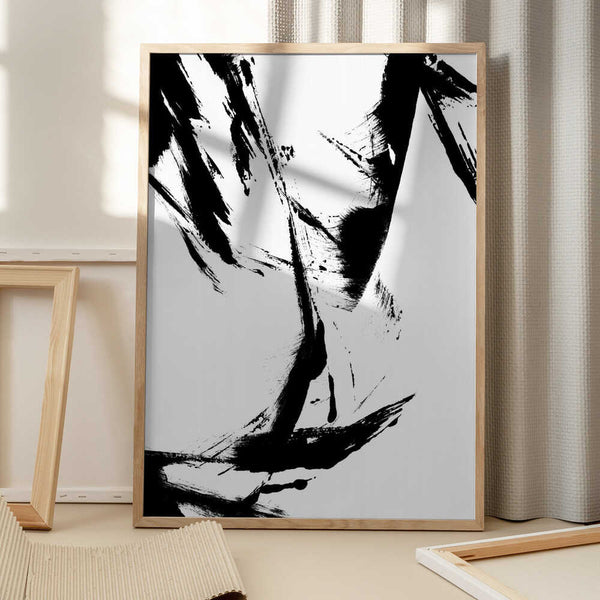 Tablou înramat „Ink Brush Flow” de uplusmestudio