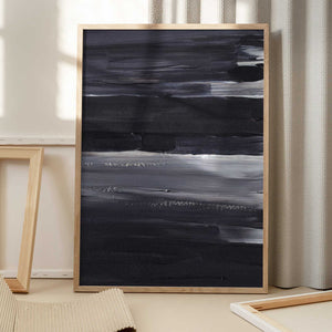 Tablou înramat „Expressive Monochrome Strokes” de uplusmestudio