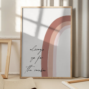 Tablou înramat „Chasing the Rainbow” de uplusmestudio