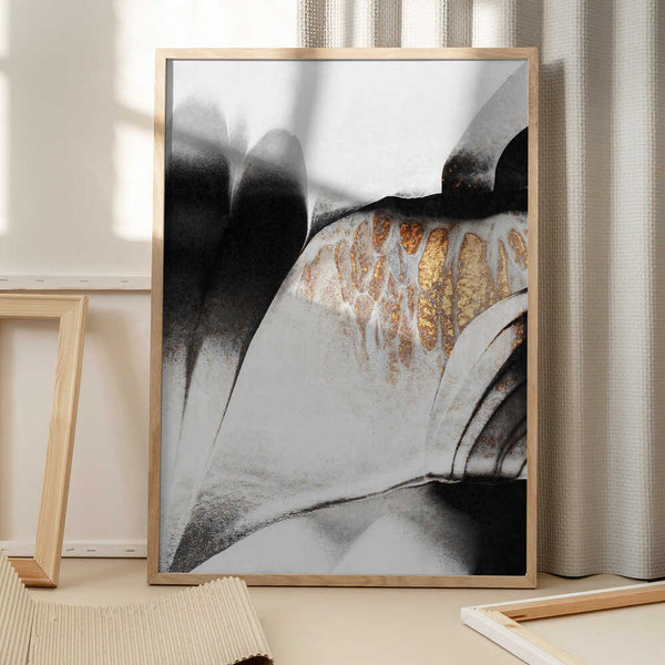 Tablou înramat „Gold Veins” de Elisabeth Fredriksson