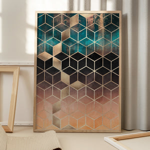 Tablou înramat „Ombre Dream Cubes” de Elisabeth Fredriksson