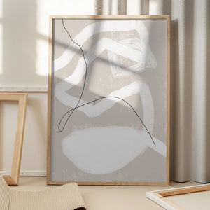 Tablou înramat „Organic Lines And Shapes” de uplusmestudio