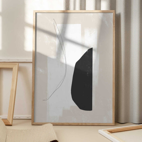 Tablou înramat „Monochrome Harmony” de uplusmestudio