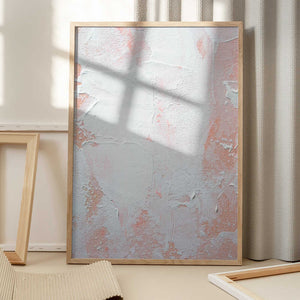 Tablou înramat „Minimalist Design With Peach And White Tones” de uplusmestudio