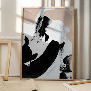 Tablou înramat „Monochrome Dance” de uplusmestudio