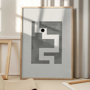 Tablou înramat „Minimalist maze” de Pictufy Studio II