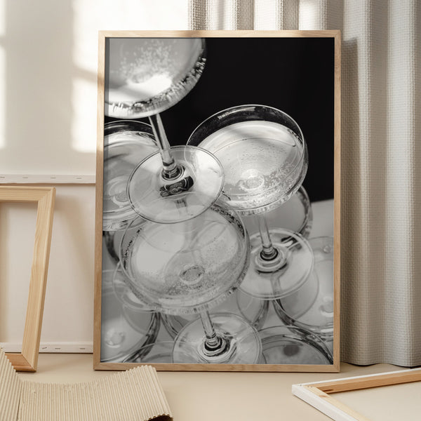 Tablou înramat „Champagne tower_5” de Pictufy Studio III