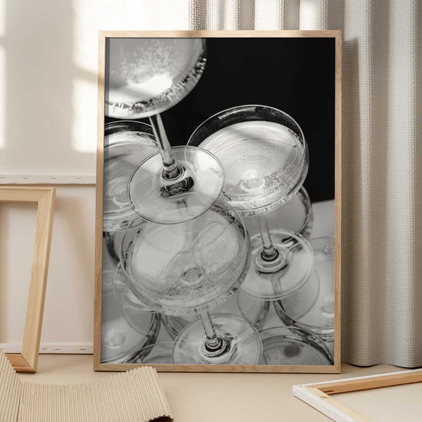 Tablou înramat „Champagne tower_5” de Pictufy Studio III