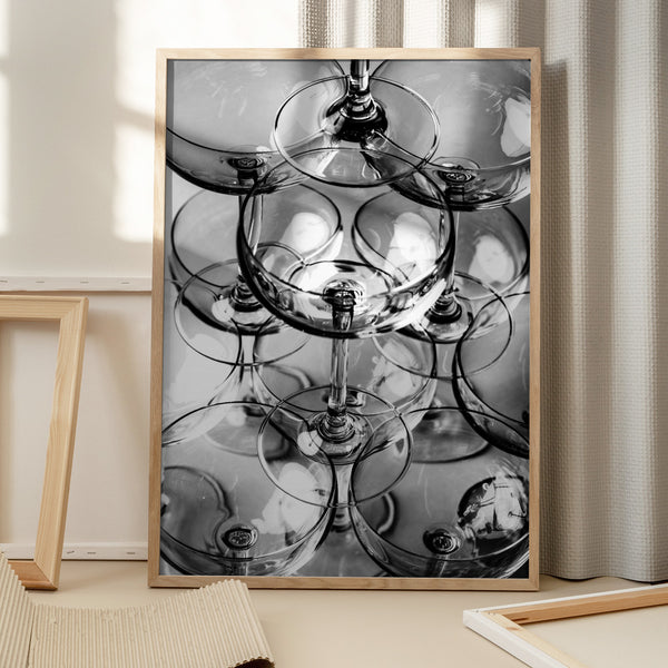 Tablou înramat „Champagne tower_8” de Pictufy Studio III