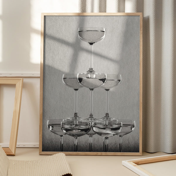 Tablou înramat „Champagne tower_9” de Pictufy Studio III