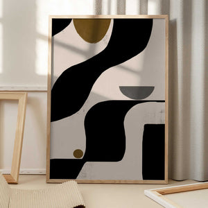 Tablou înramat „Fluid Geometrics” de THE MIUUS STUDIO