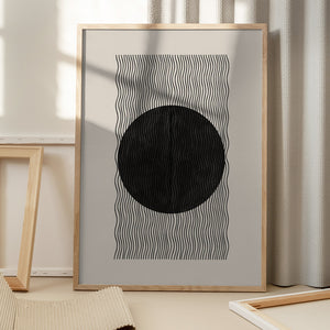 Tablou înramat „Wave Eclipse” de THE MIUUS STUDIO