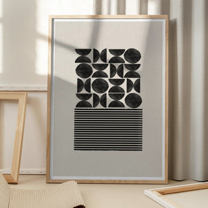 Tablou înramat „Geometric Balance” de THE MIUUS STUDIO