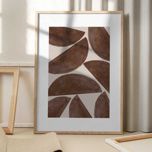 Tablou înramat „Earthy Crescents” de THE MIUUS STUDIO