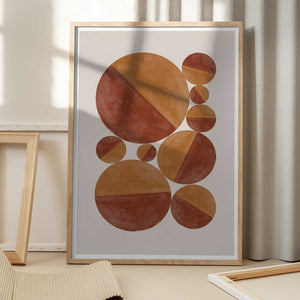 Tablou înramat „Circular Harmony” de THE MIUUS STUDIO